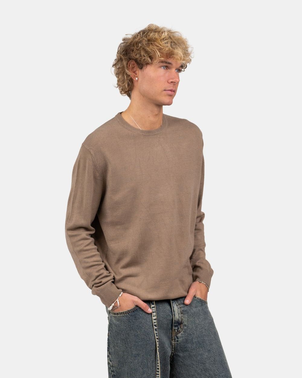 Striktrøje Mokka | Skagen - clothing.dk
